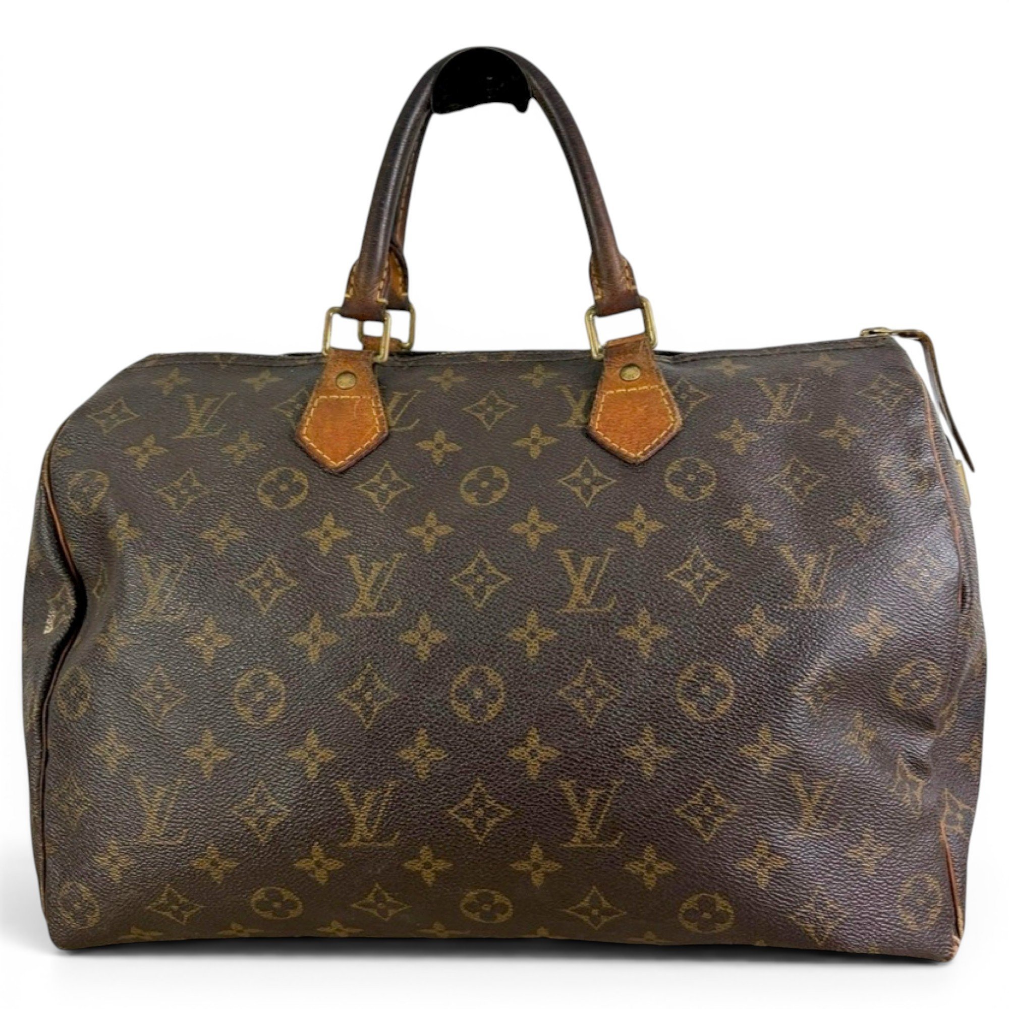 Speedy leather handbag