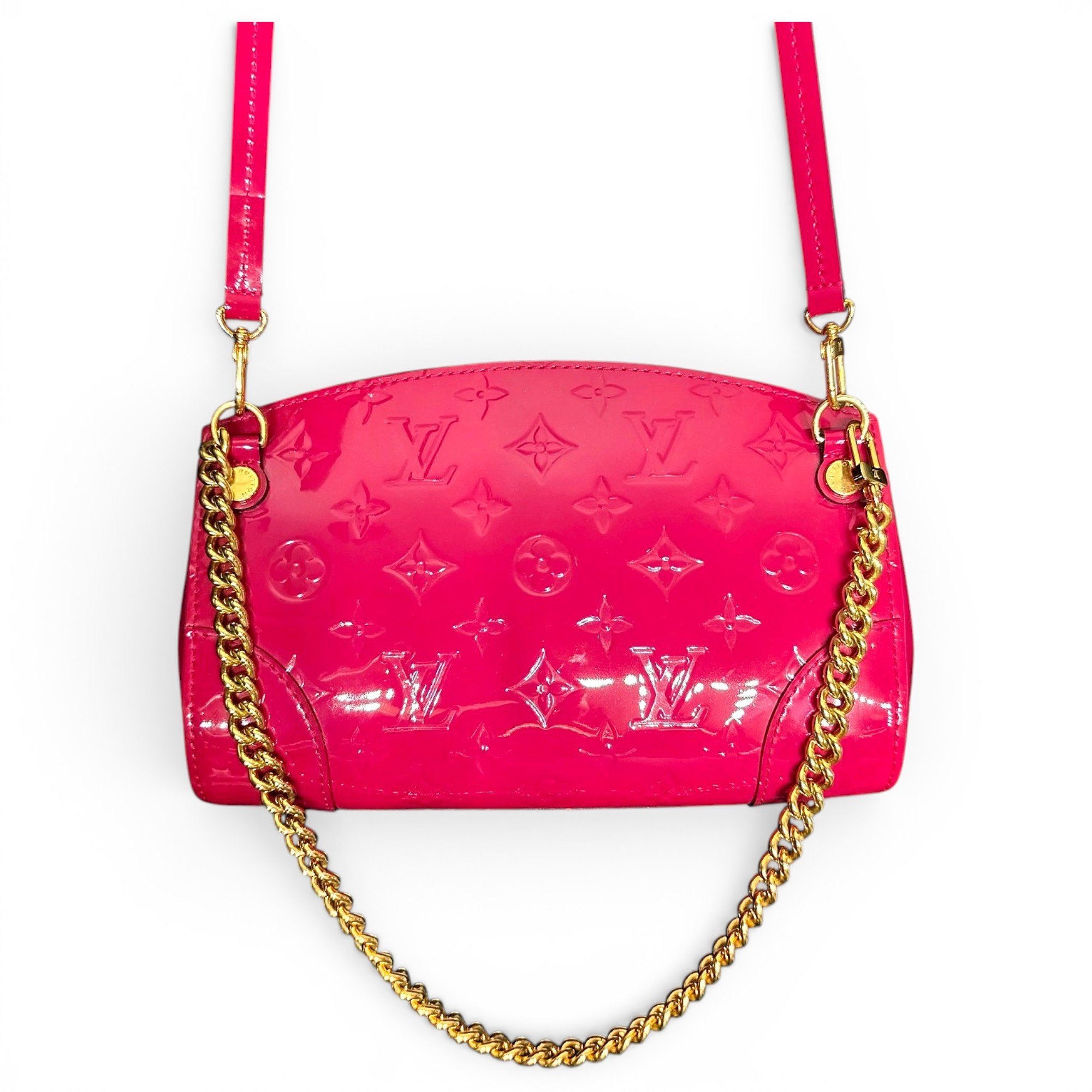 Patent leather handbag