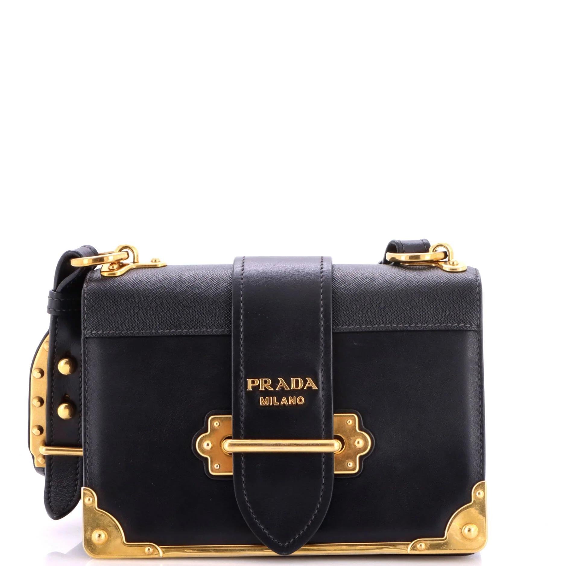 Cahier leather crossbody bag