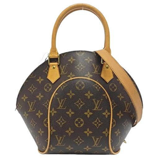 Ellipse leather handbag