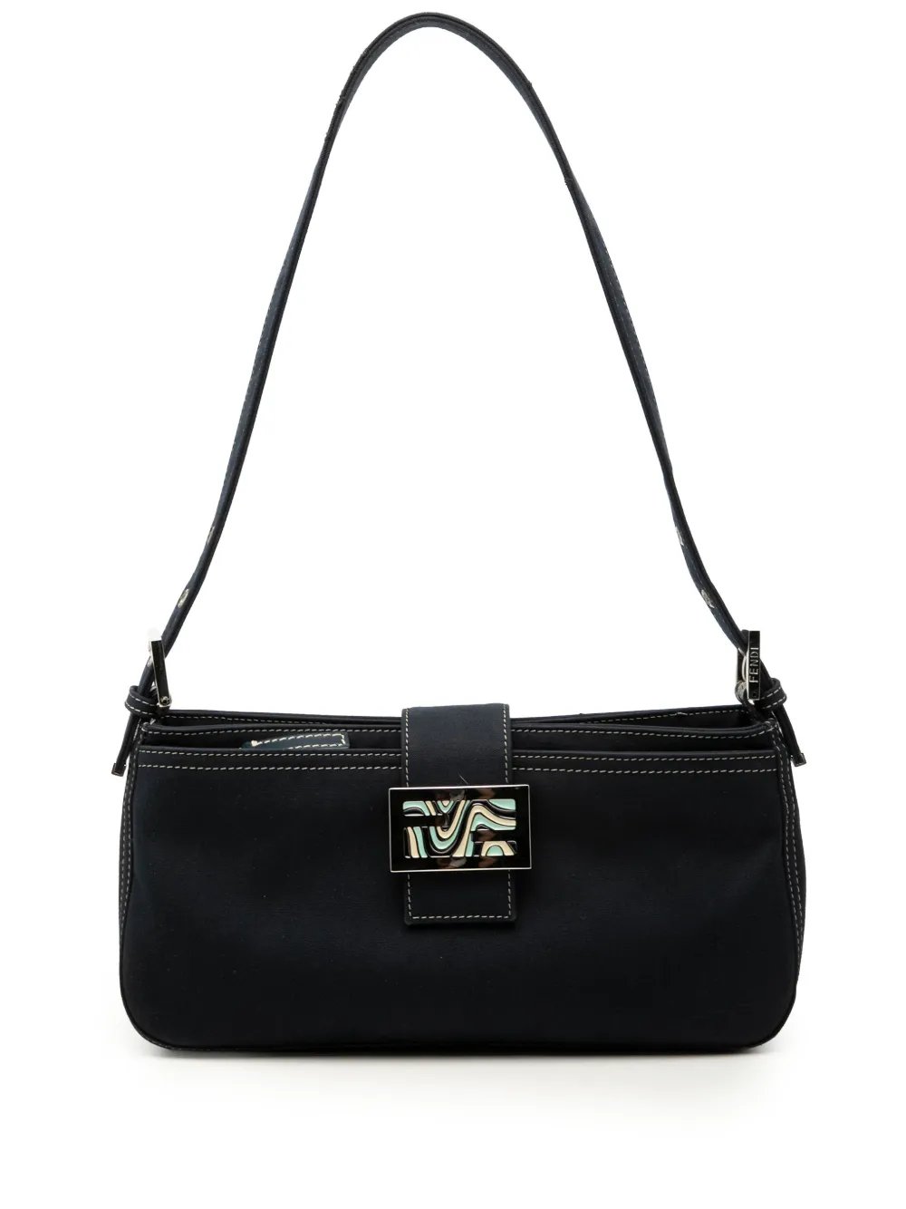 Fendi 2000-2010 Canvas FF Marble shoulder bag