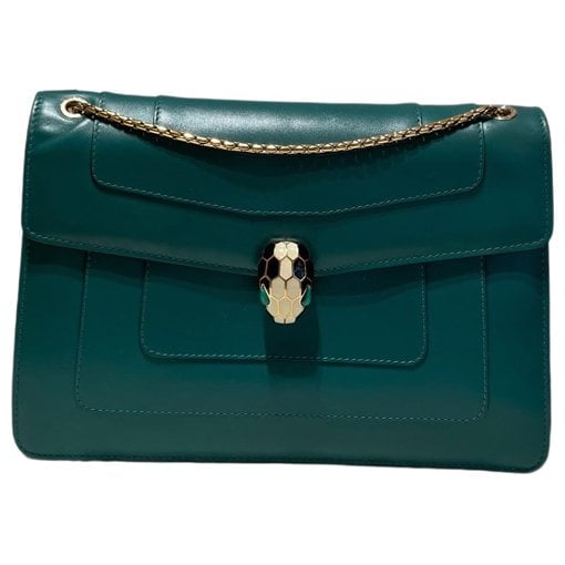 Serpenti leather handbag