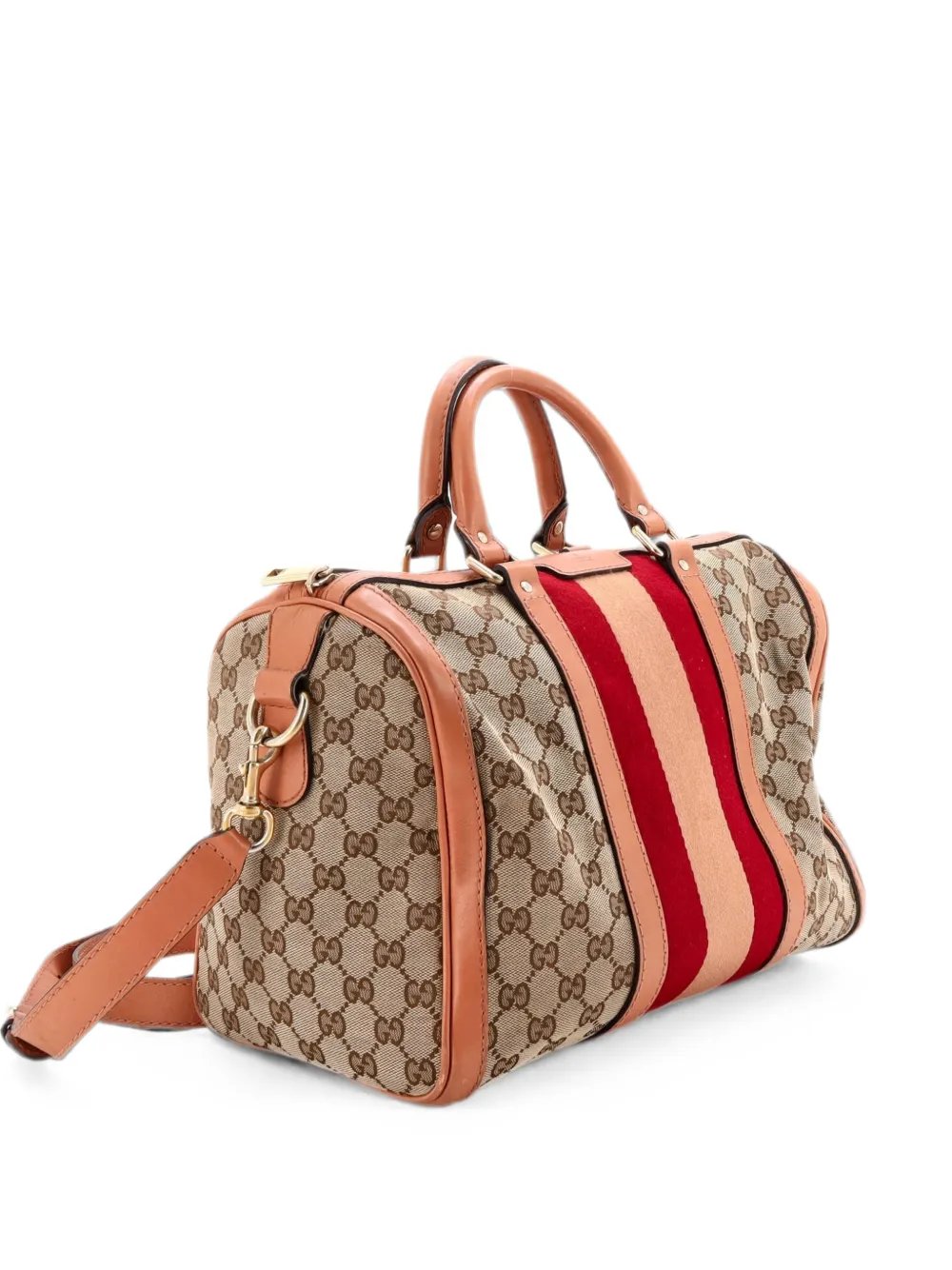 Vintage Web Boston Bag GG Canvas Medium satchel