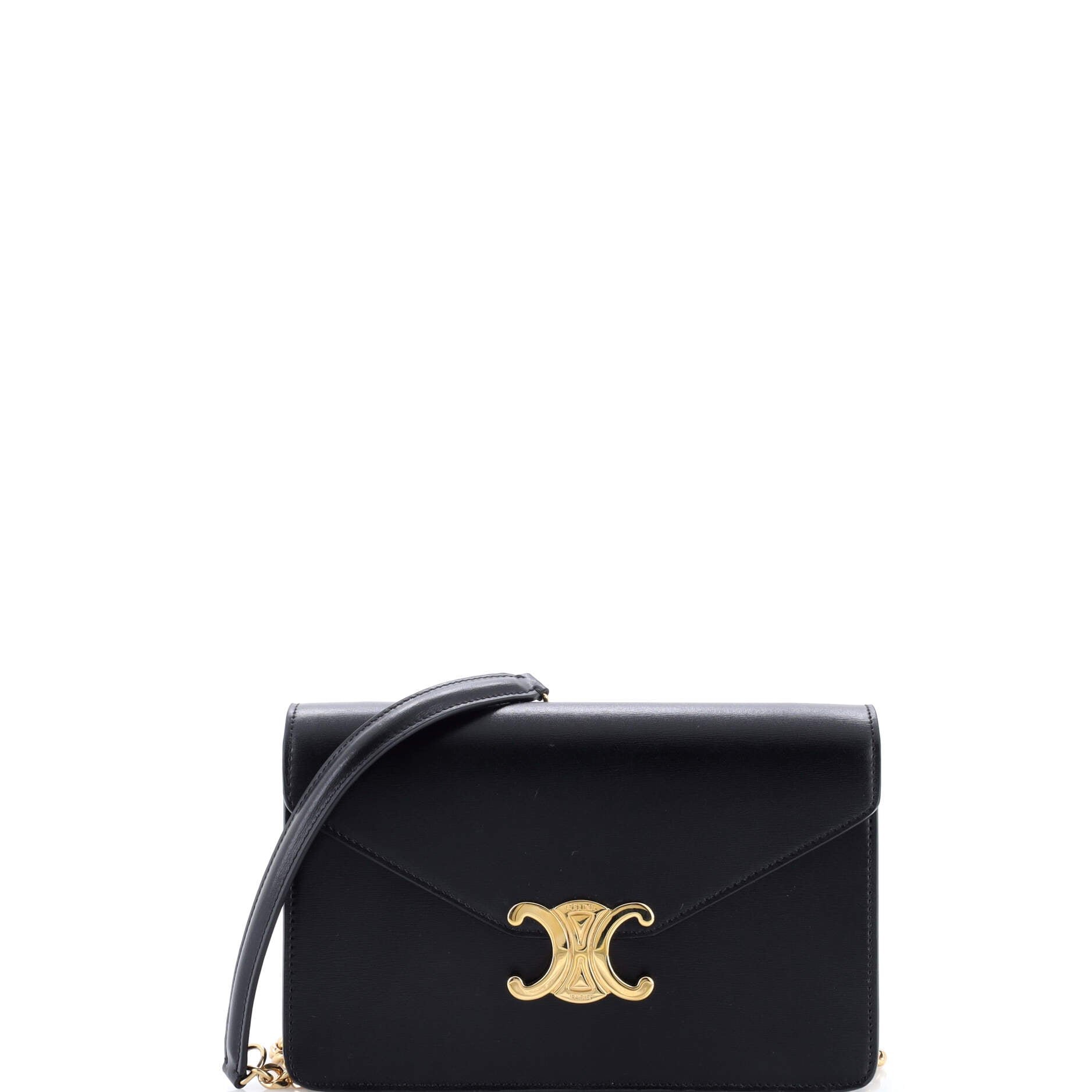 Margo Triomphe Wallet on Chain Leather