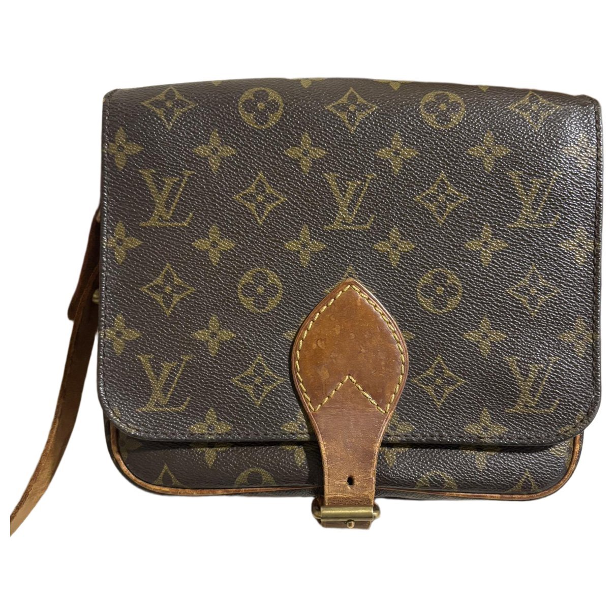 Cartouchière leather crossbody bag