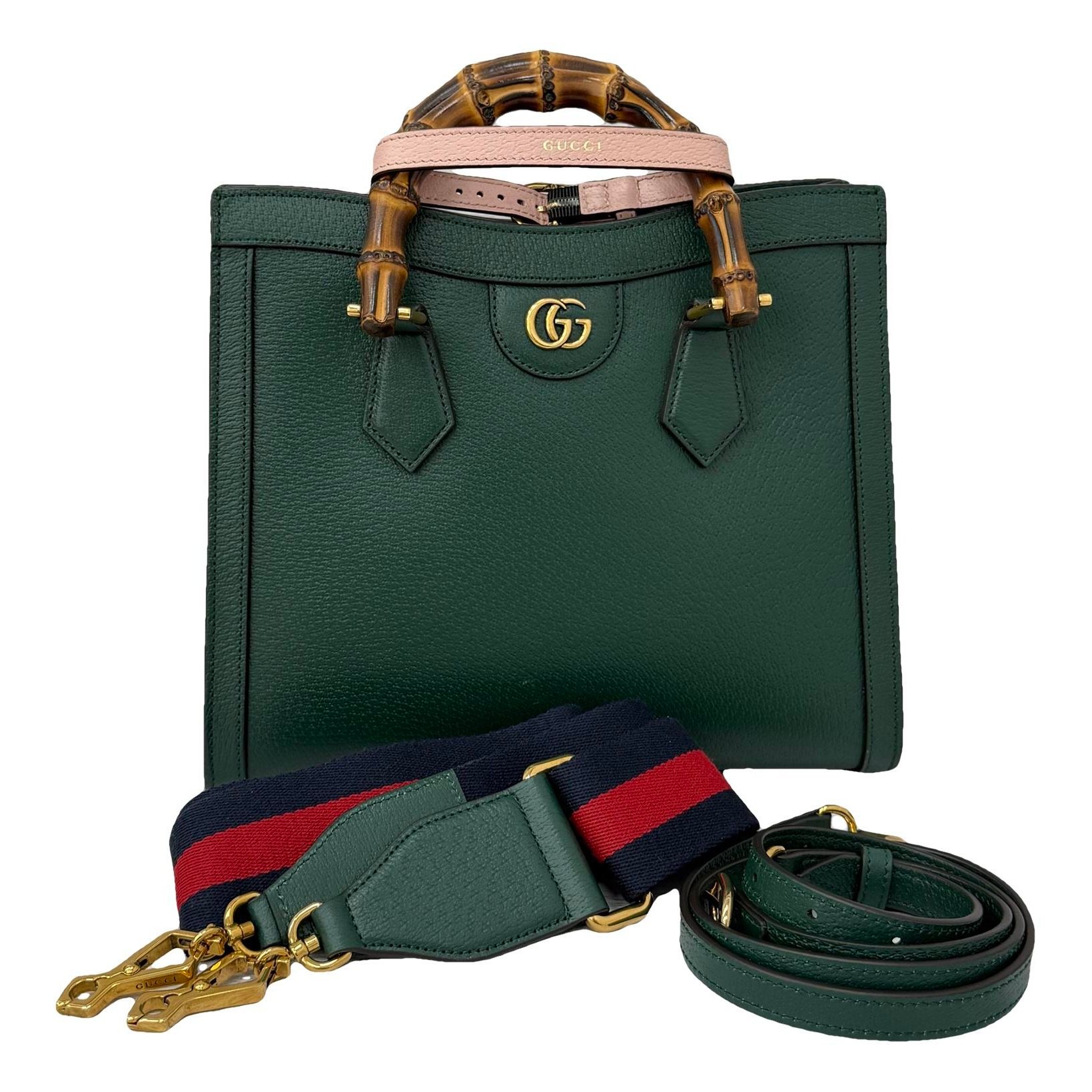 Diana Bamboo leather handbag