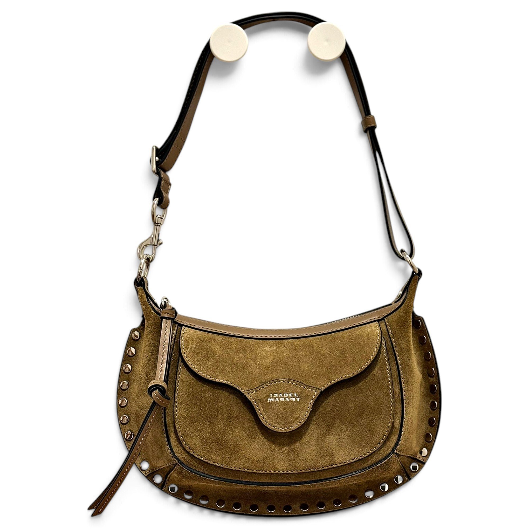 Isabel Marant Oskan Moon leather crossbody bag