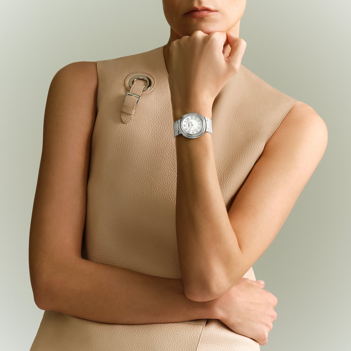 Sans Coloris Hermès Cut Watch, Large Model, 36 mm