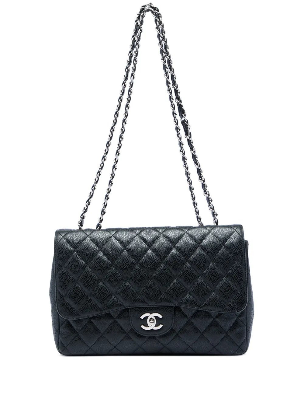 2006-2008 Jumbo Classic Caviar Single Flap shoulder bag