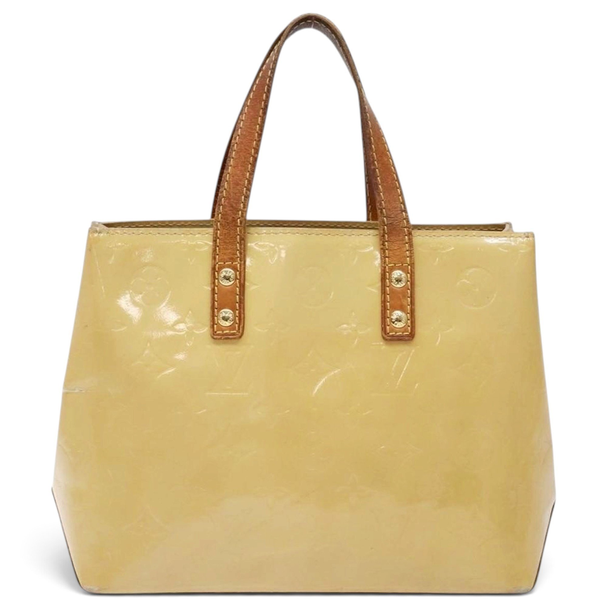 Reade patent leather handbag