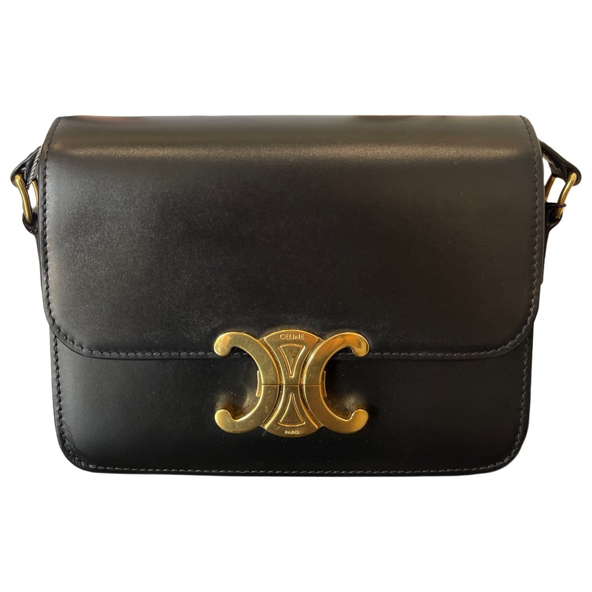 Triomphe leather handbag