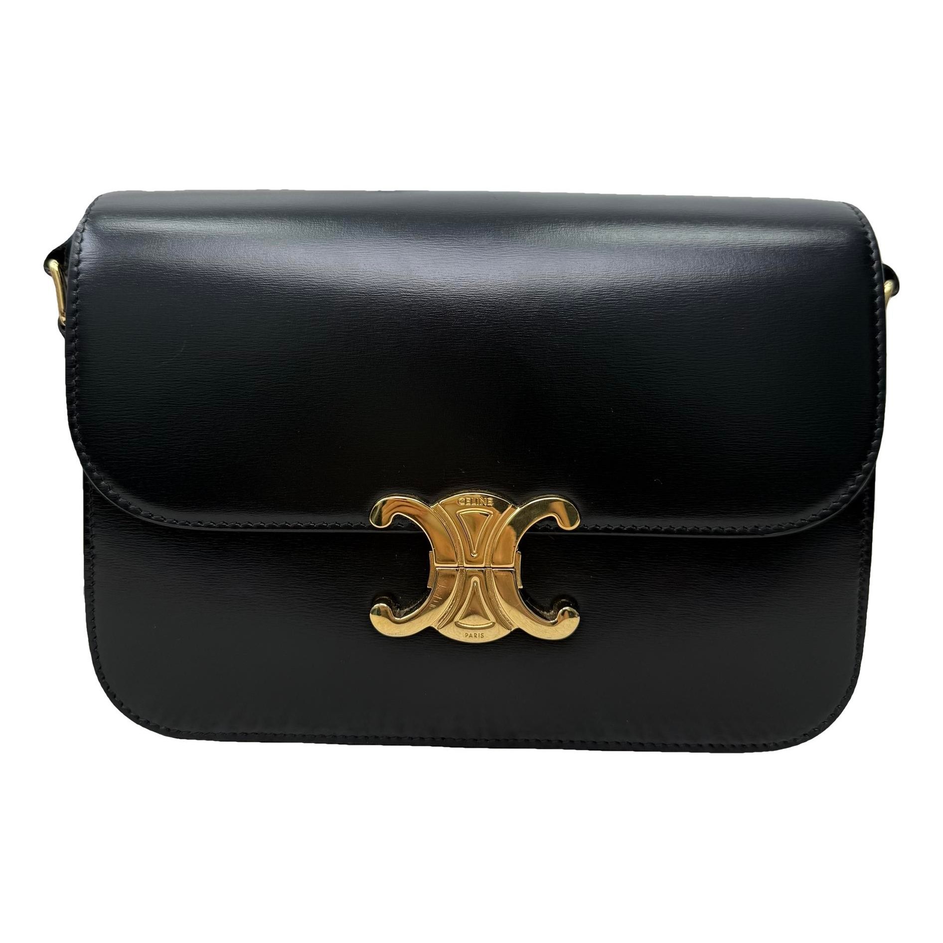 Triomphe leather handbag