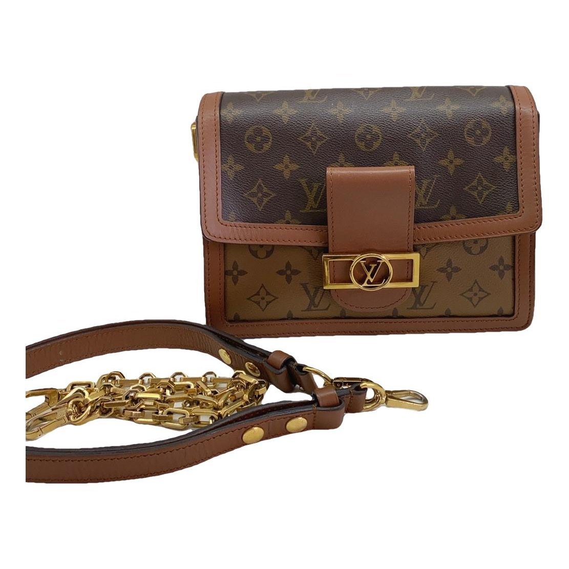 Dauphine leather handbag
