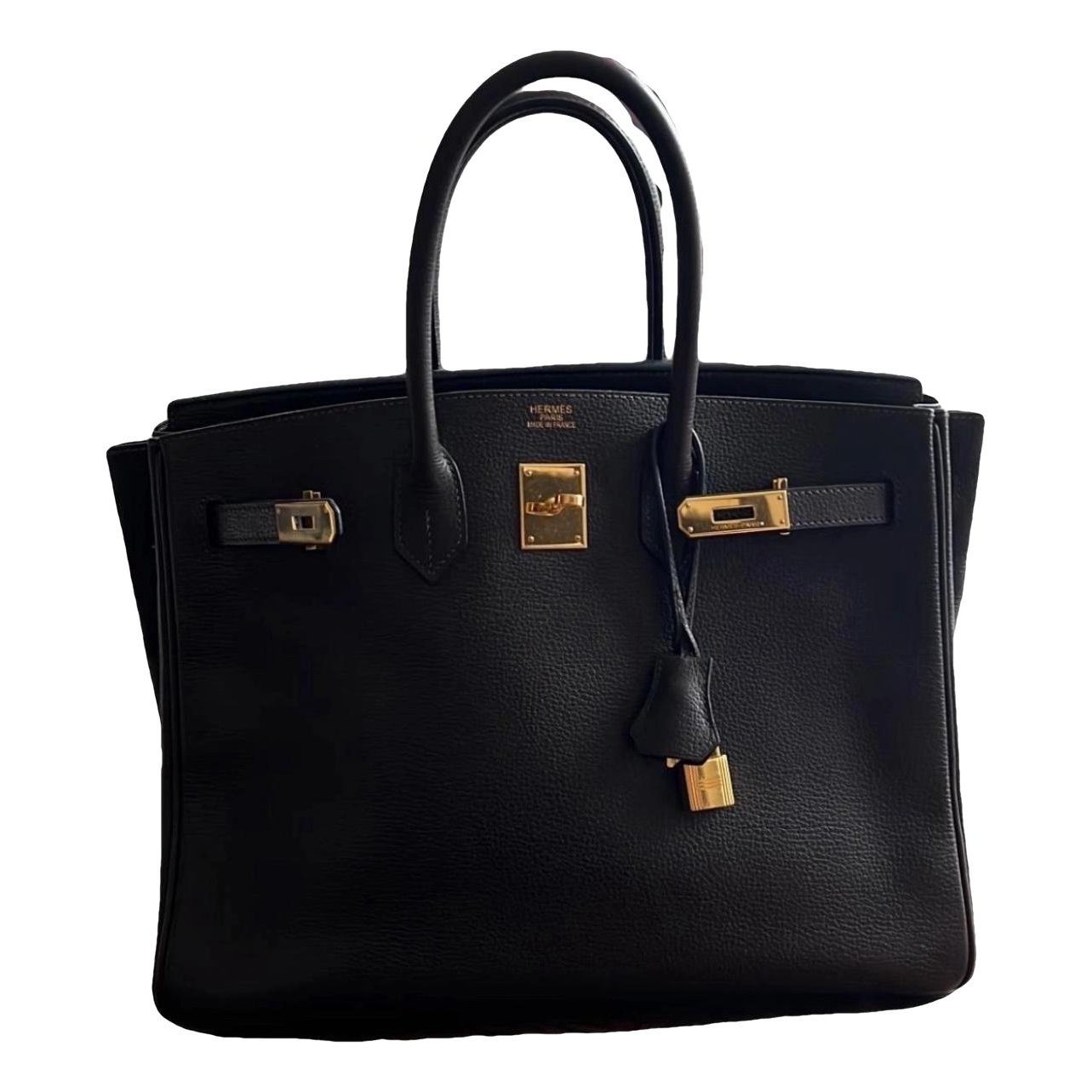 Hermes Birkin 35 Handbag Black Togo Leather 2007