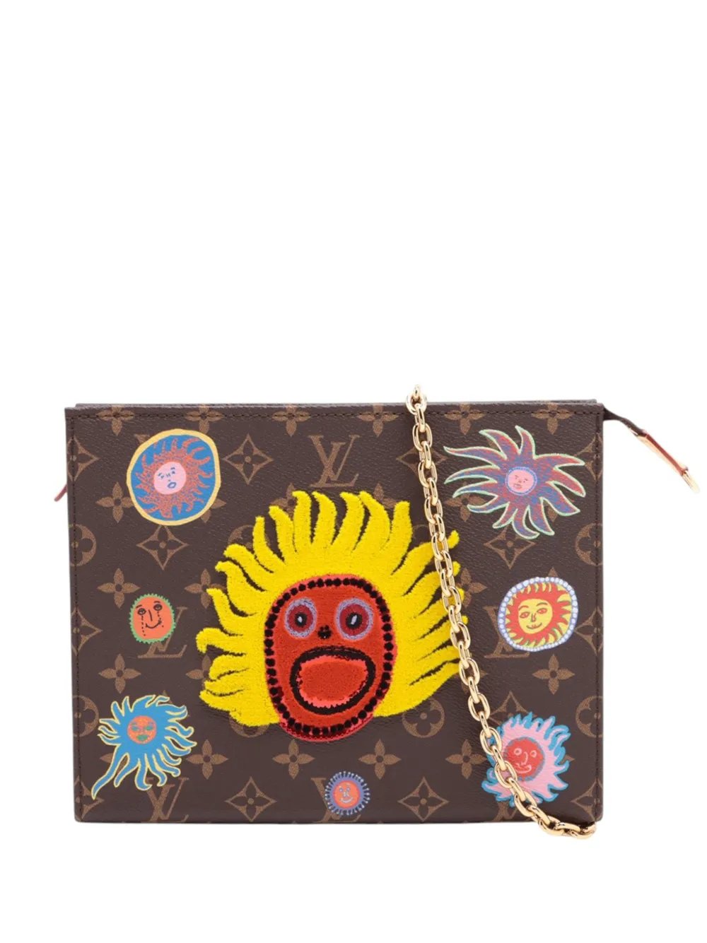 Louis Vuitton 2021-2026 Yayoi Kusama Monogram Toiletry Pouch on Chain shoulder bag