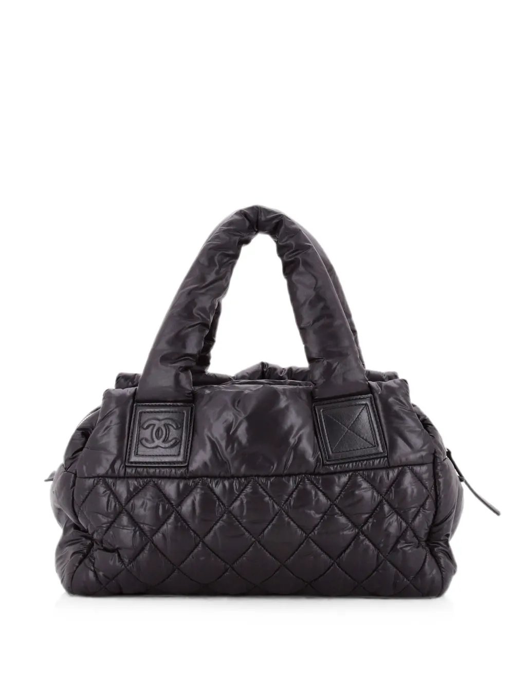 Coco Cocoon Bowling Bag Quilted Nylon Small handbag