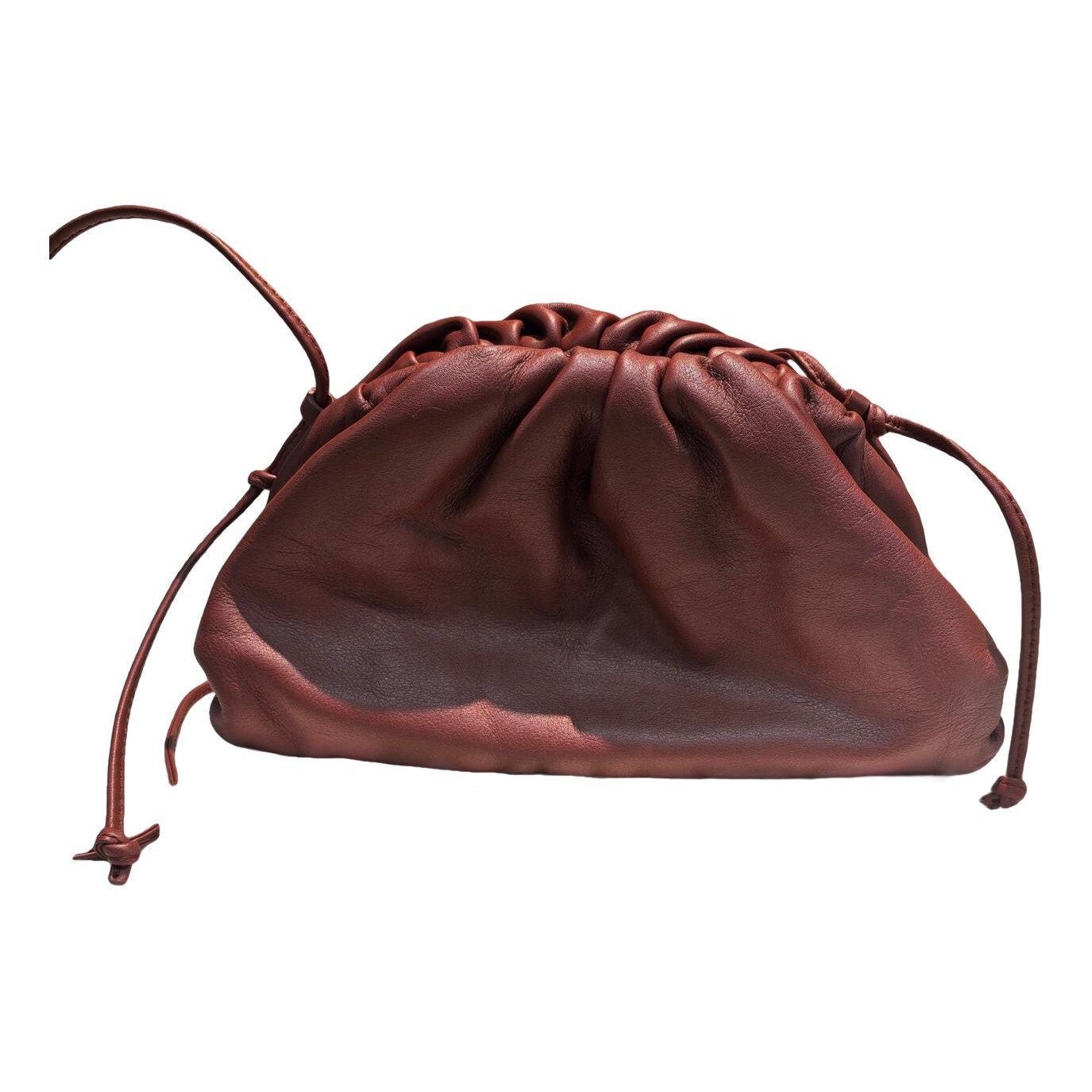 Pouch leather handbag