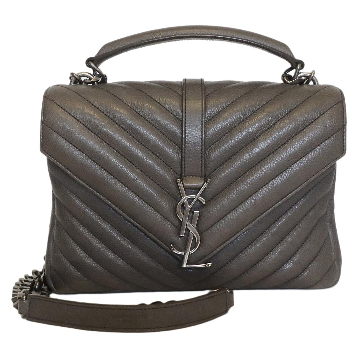 Collége monogramme leather handbag