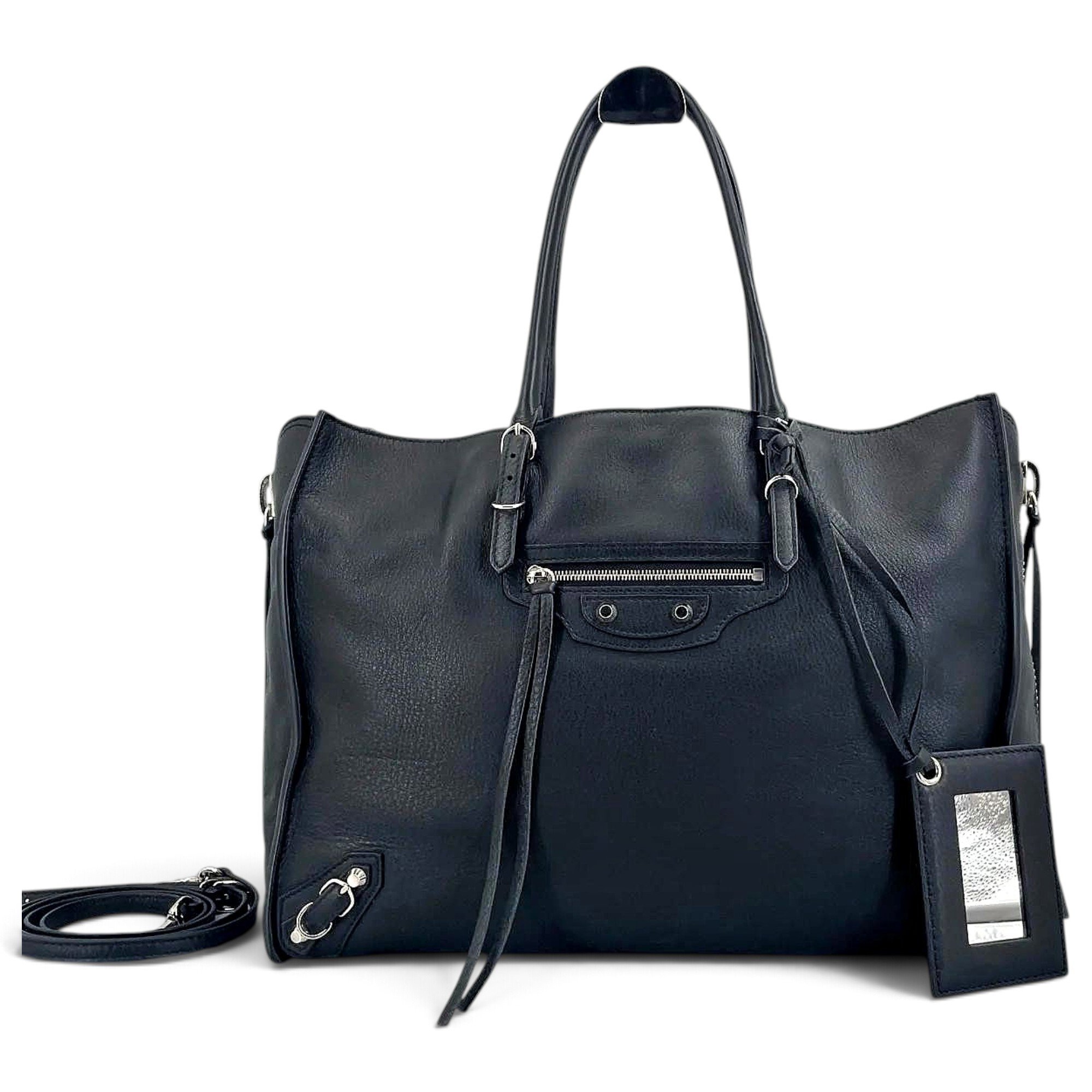 Papier leather tote