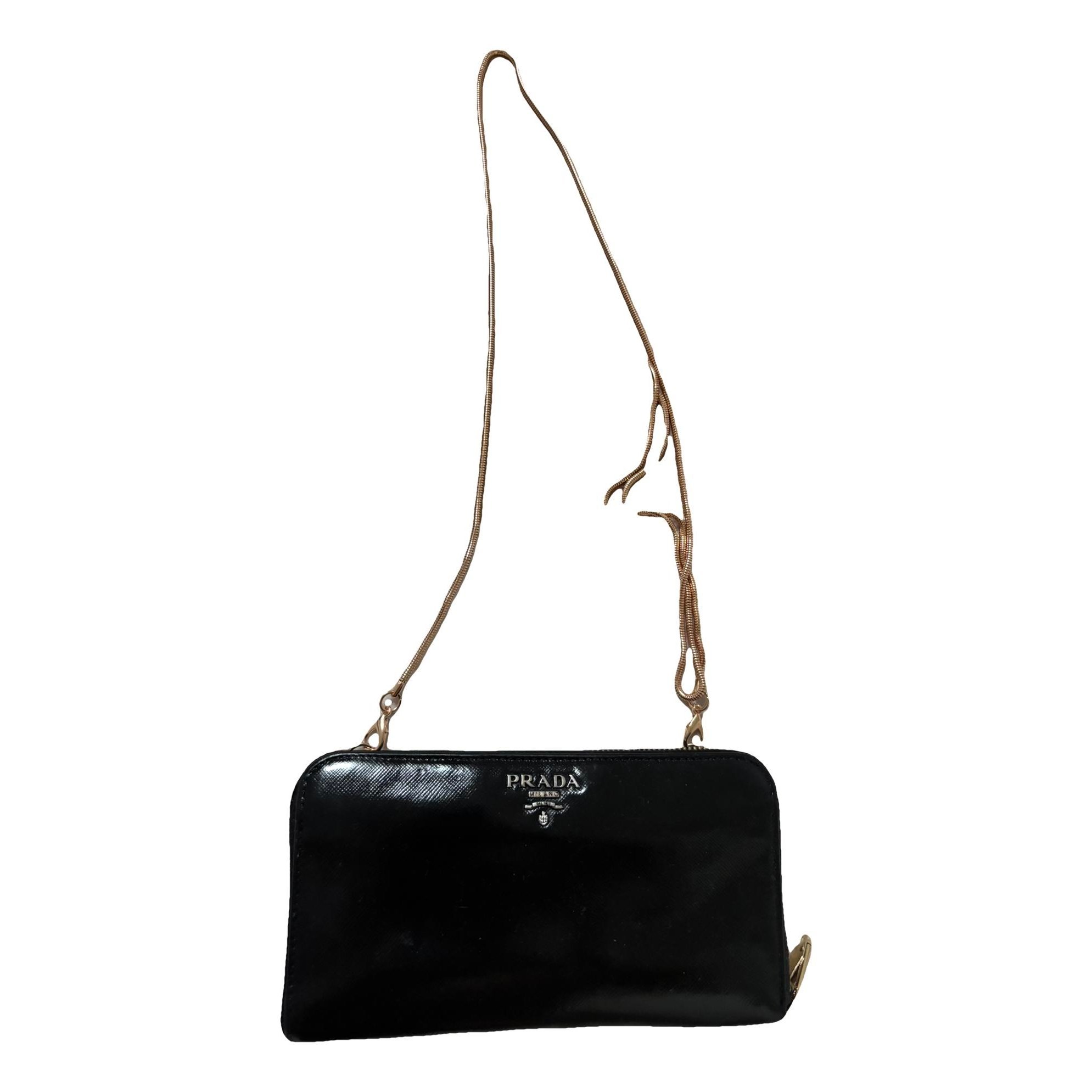 Leather clutch bag