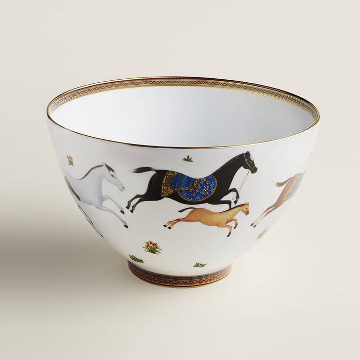 Sans Coloris Cheval D’orient Punch Bowl