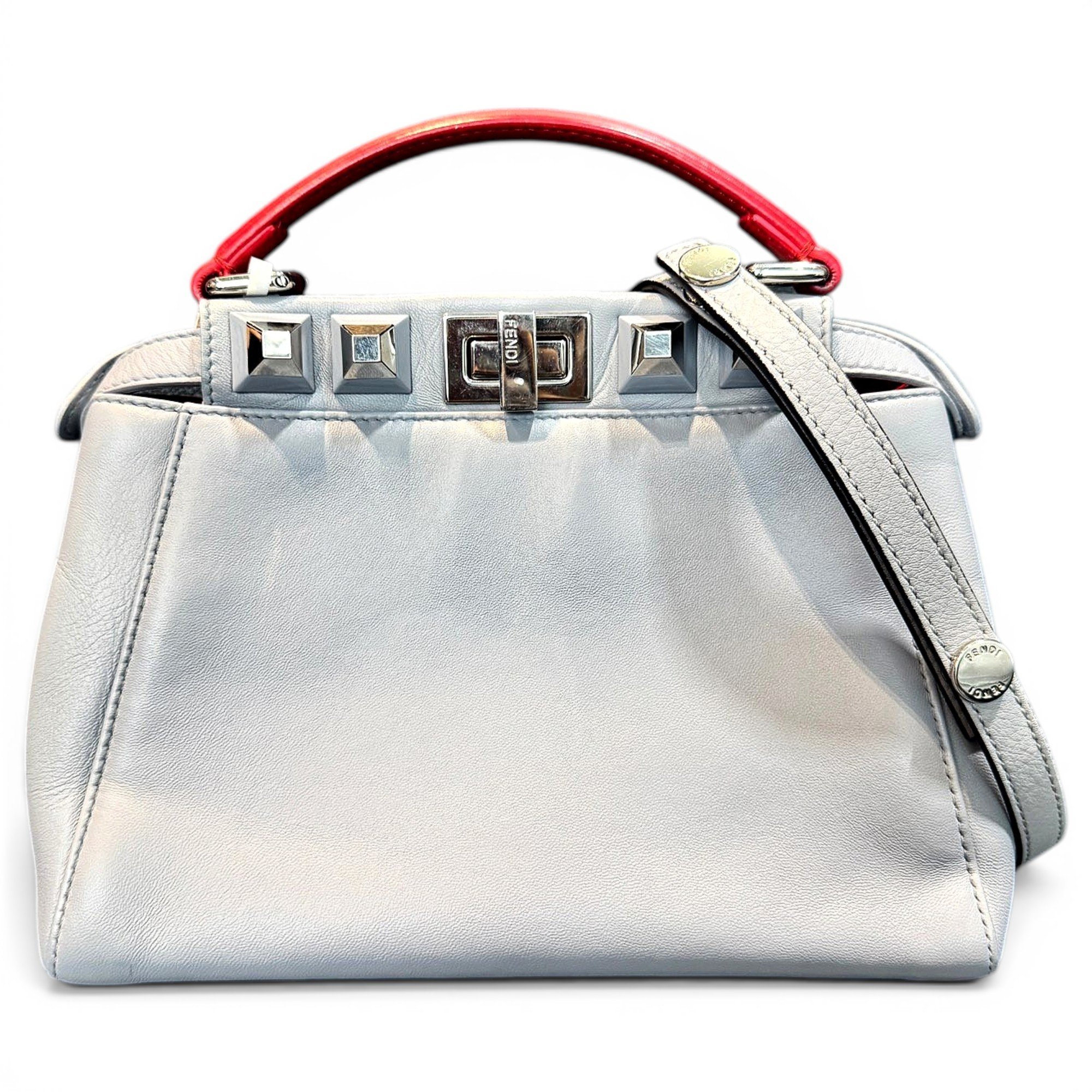 Peekaboo leather handbag