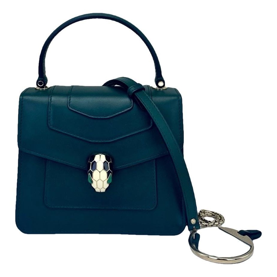 Serpenti leather handbag