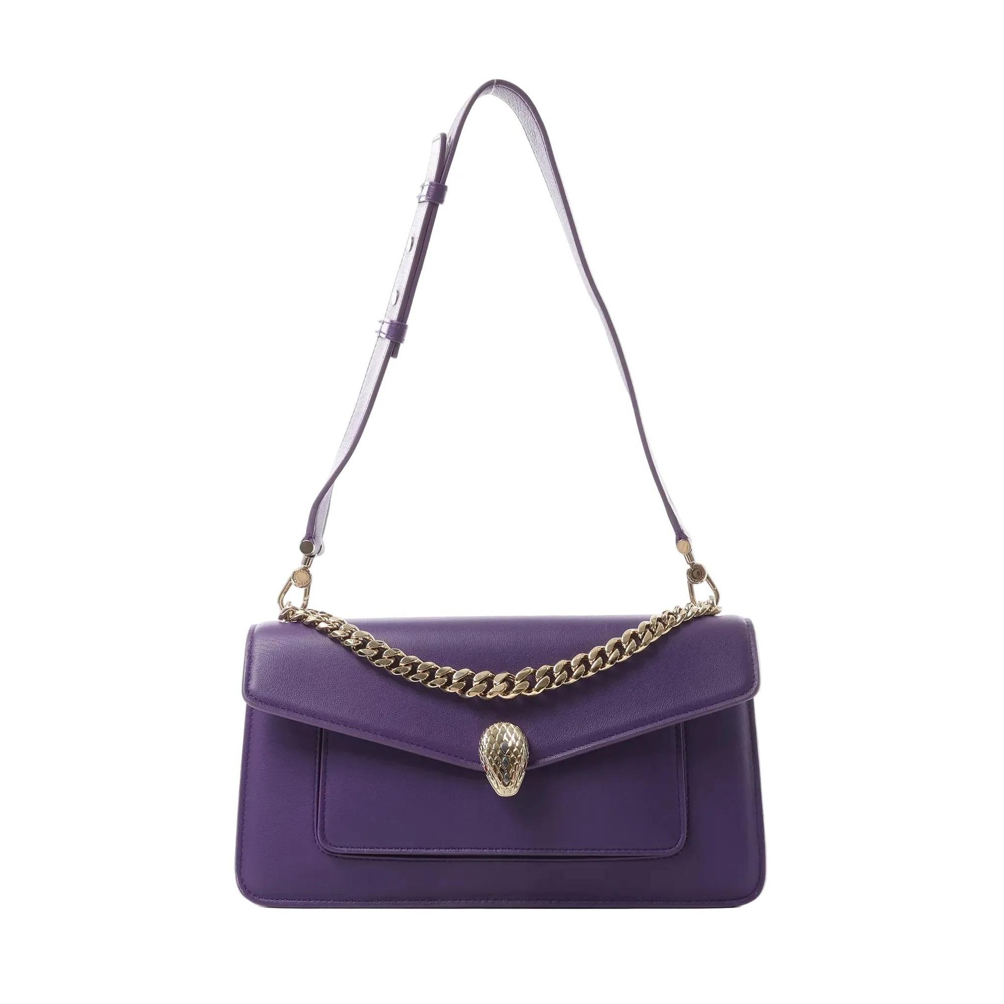 Serpenti patent leather crossbody bag
