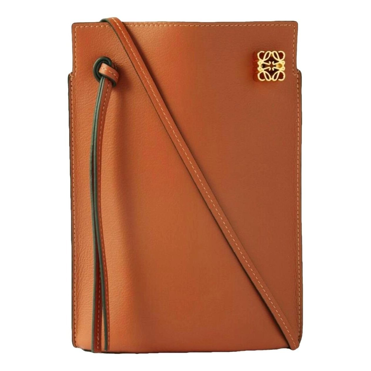 Dice Pocket leather crossbody bag