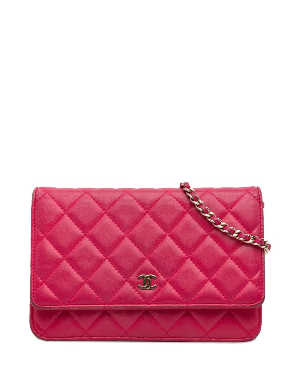 2016 Classic Lambskin Wallet on Chain crossbody bag
