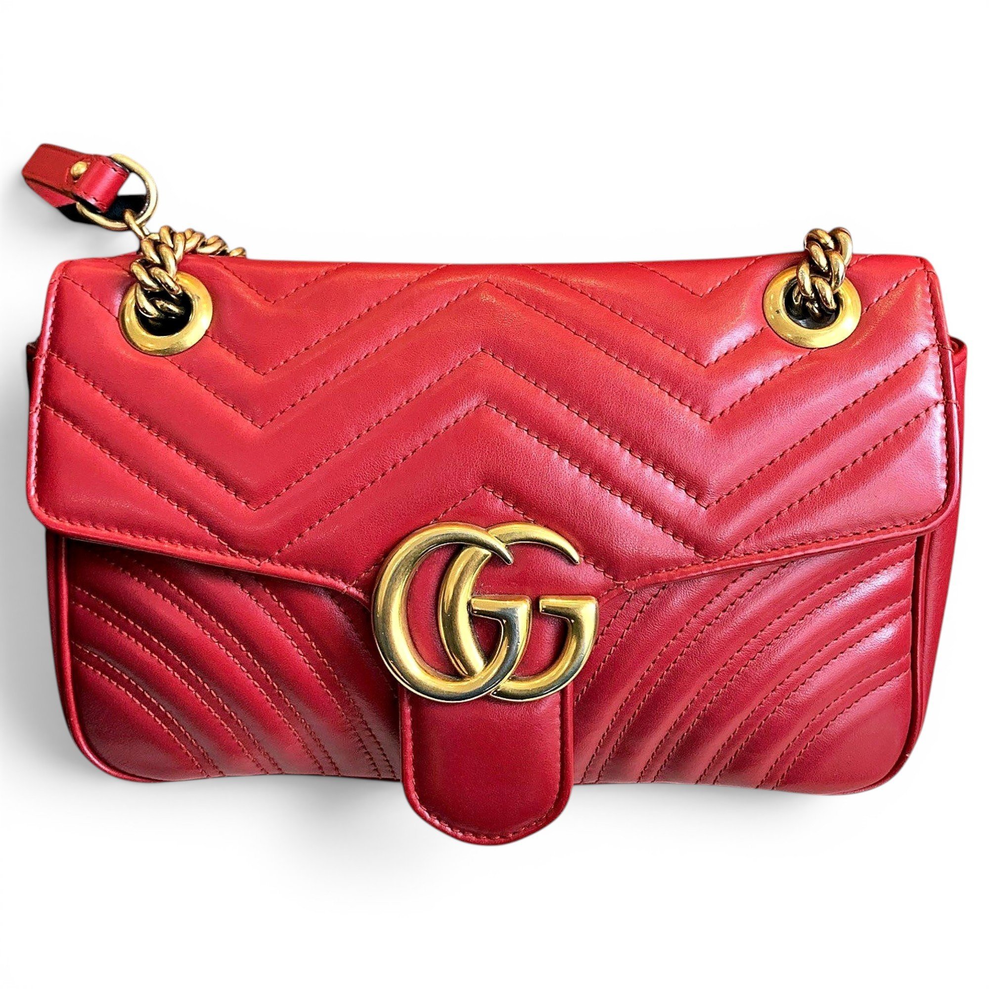GG Marmont Flap leather crossbody bag
