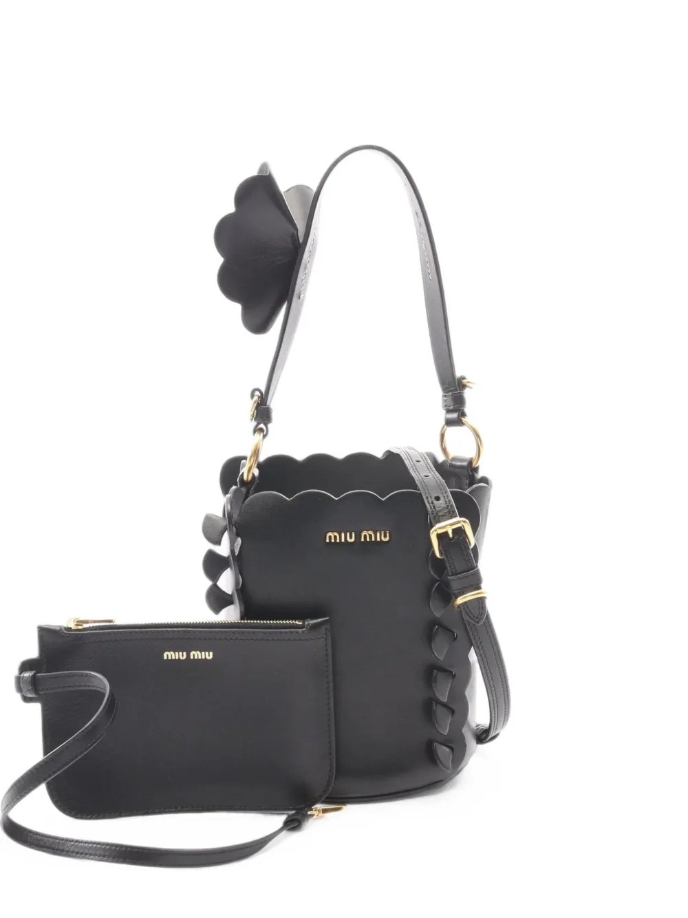 2010s floral-detail bucket bag