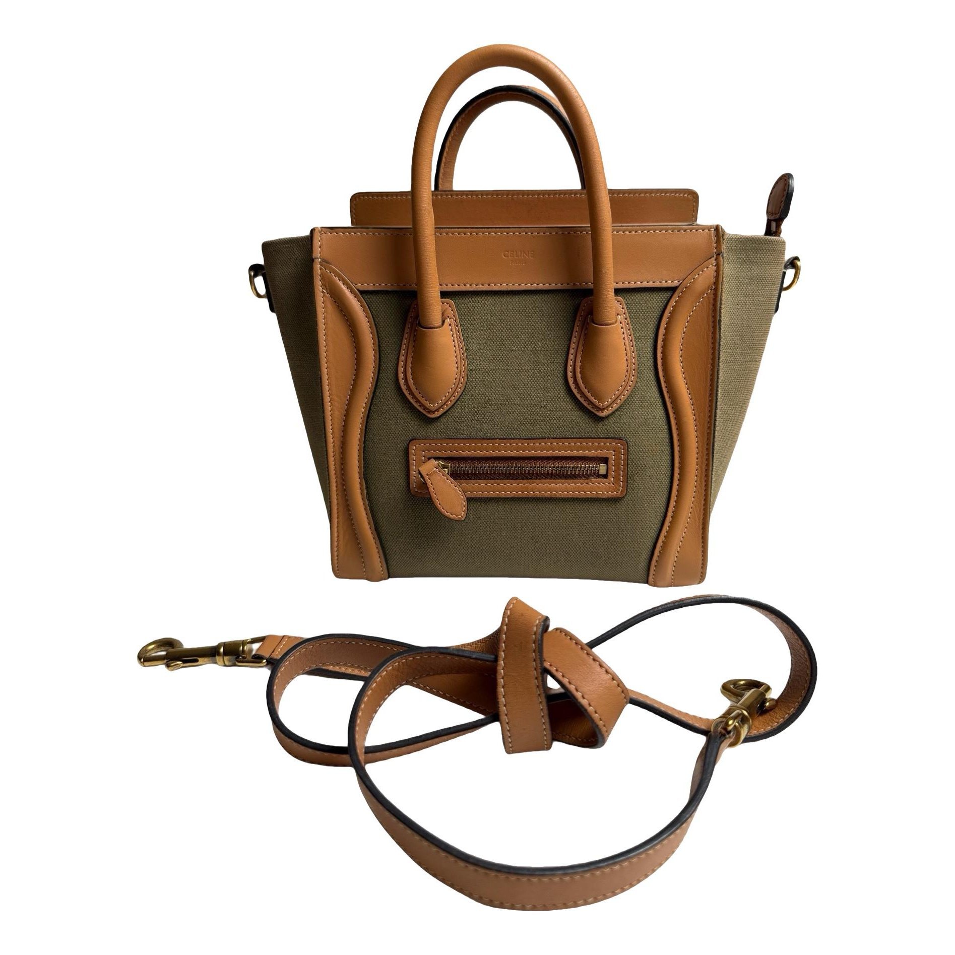 Nano Luggage leather handbag