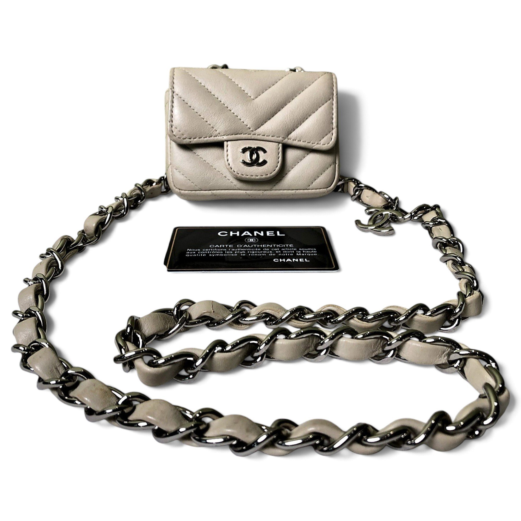 Wallet On Chain Timeless/Classique leather mini bag