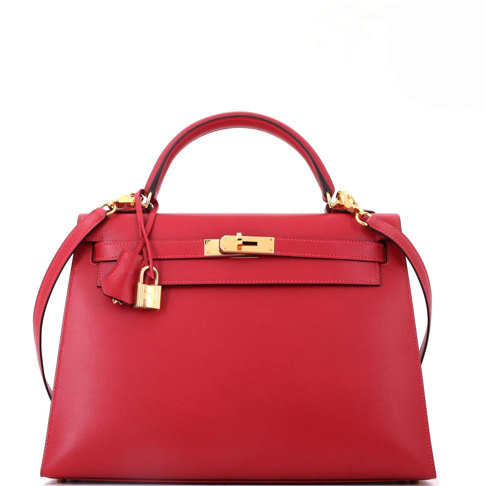 Kelly 32 leather handbag