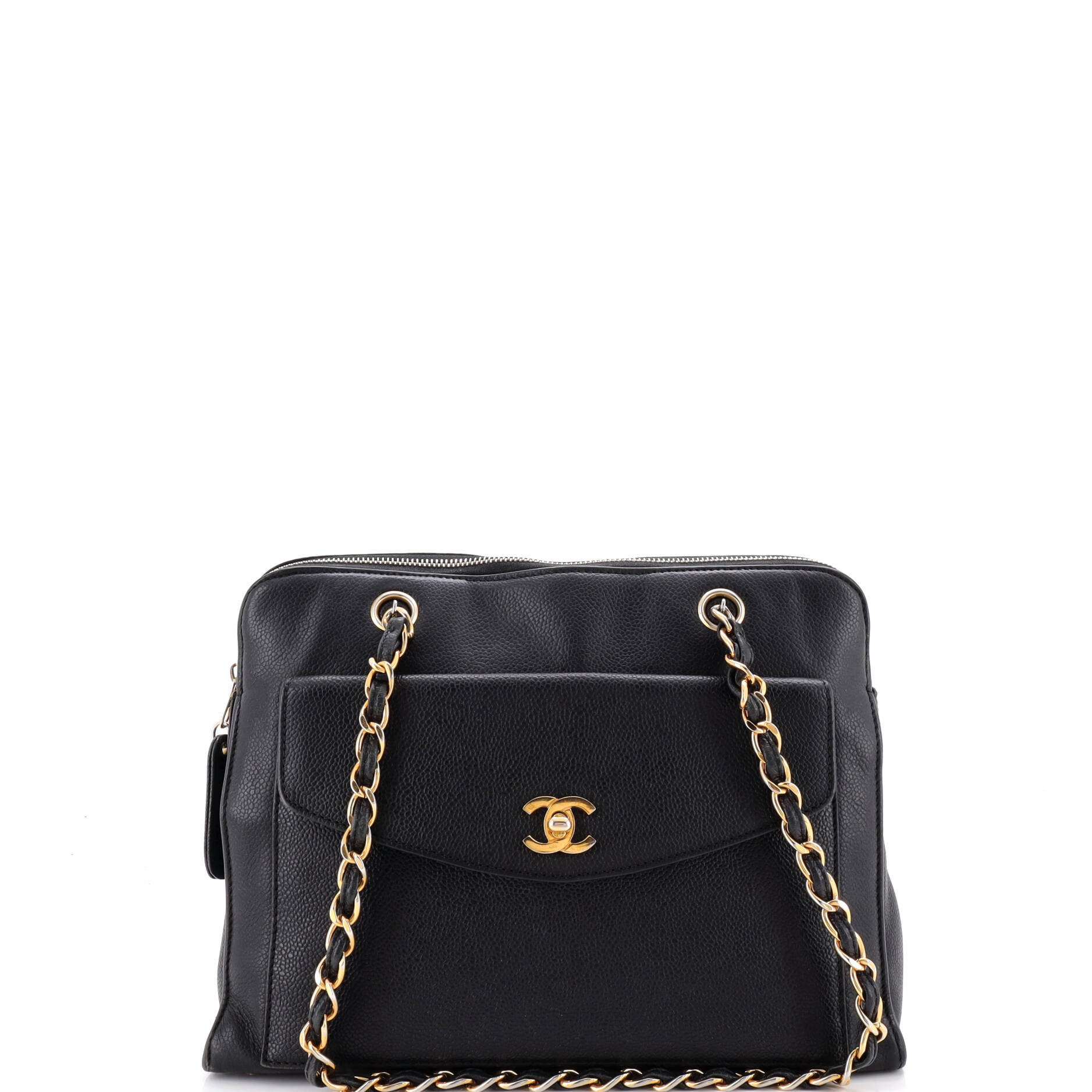 Vintage Front Pocket Camera Bag Caviar Large
