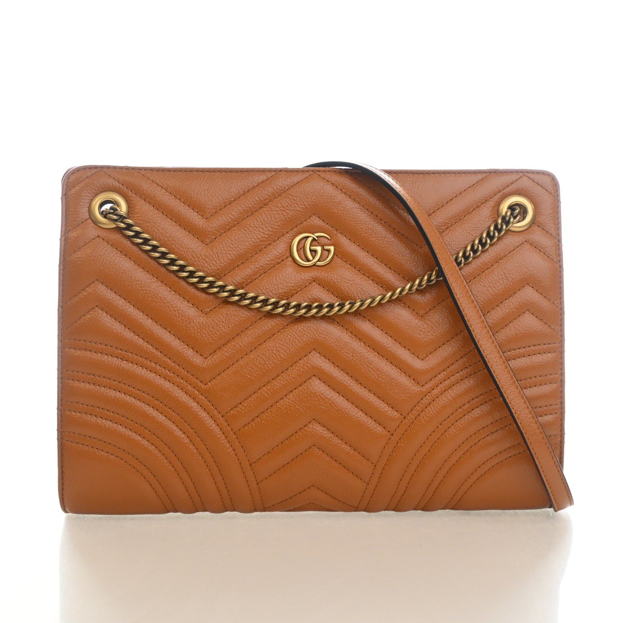 Gucci Medium Calfskin Marmont Zip Tote