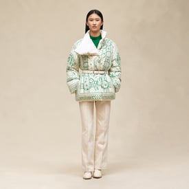 "Porte-Bonheur Chevron" coat