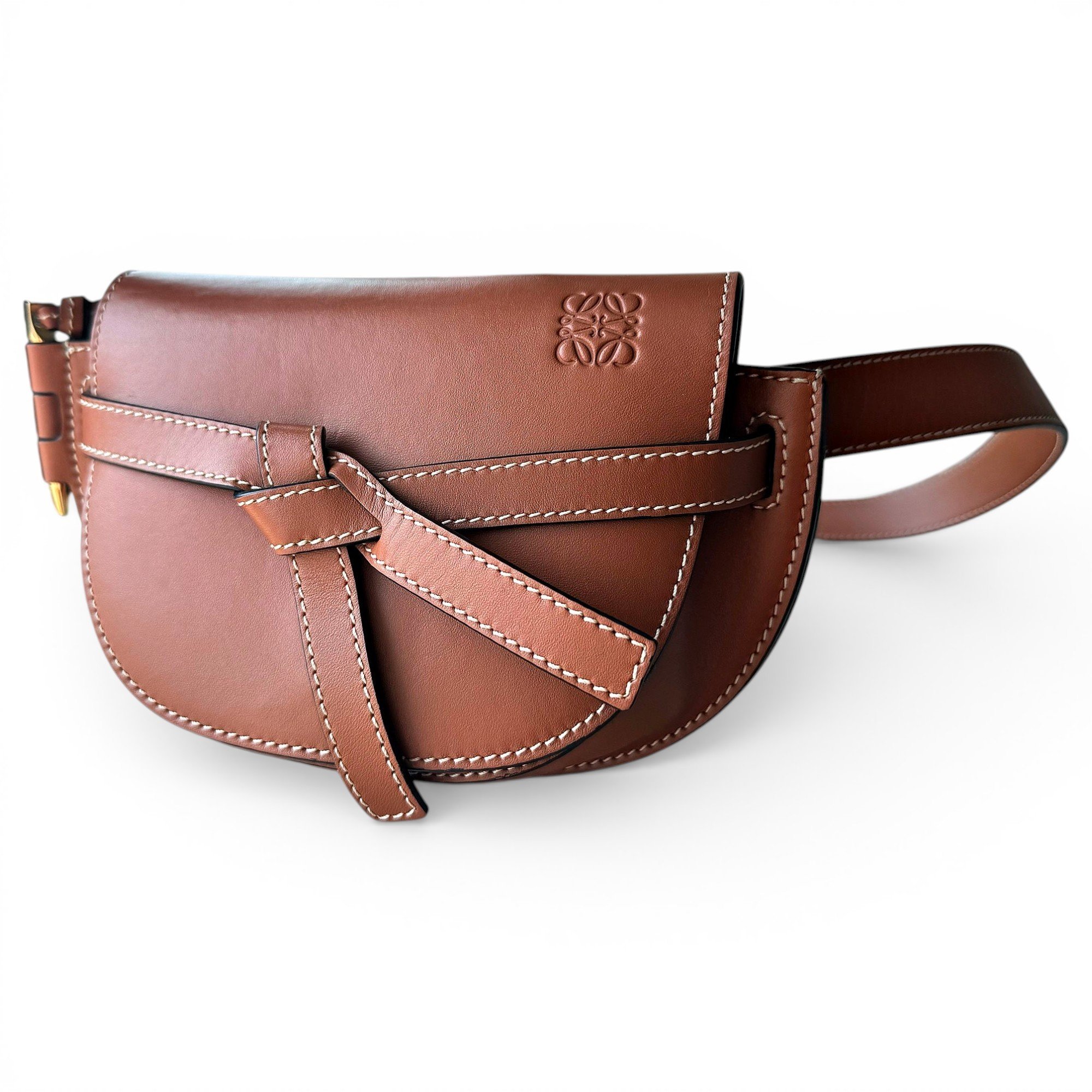Gate leather crossbody bag