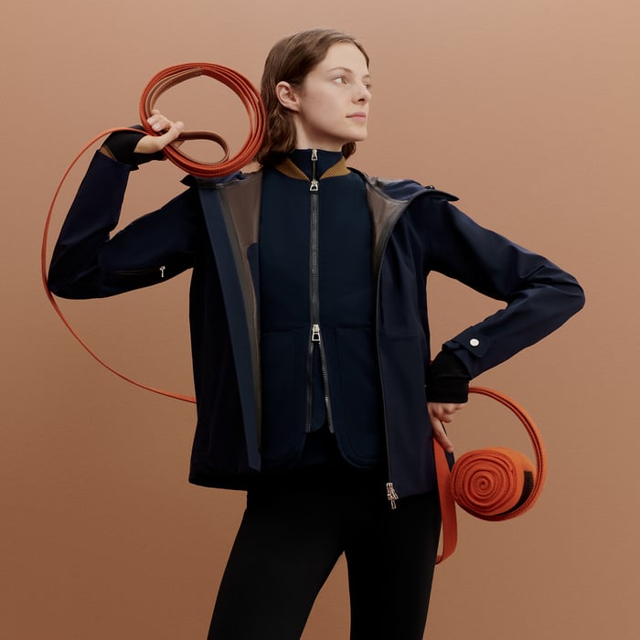 Navy Veste Imperméable Hardshell Jumping