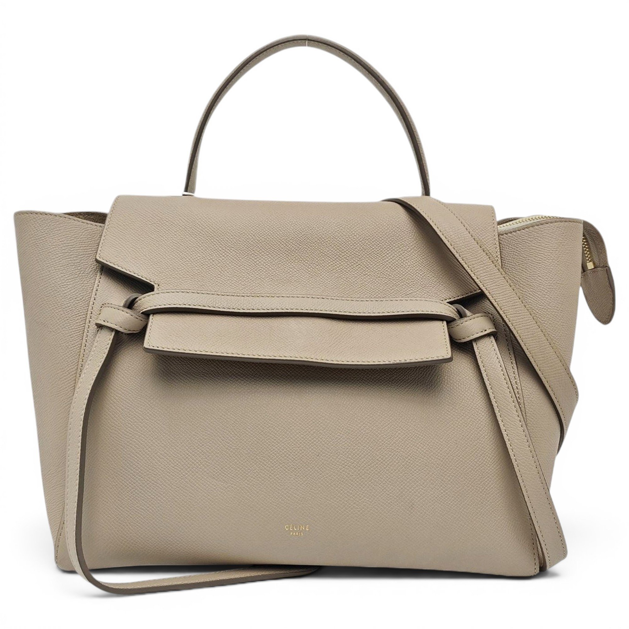 Belt leather handbag