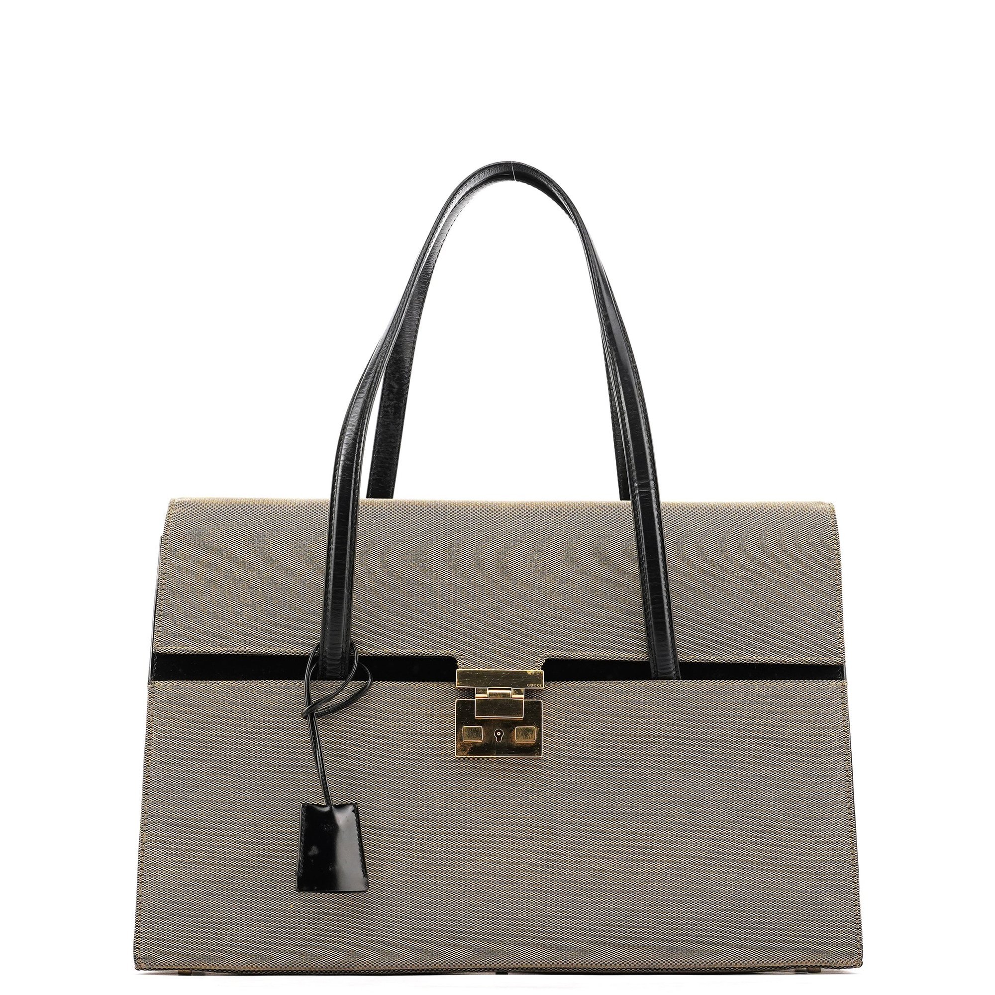 Lady Lock leather tote