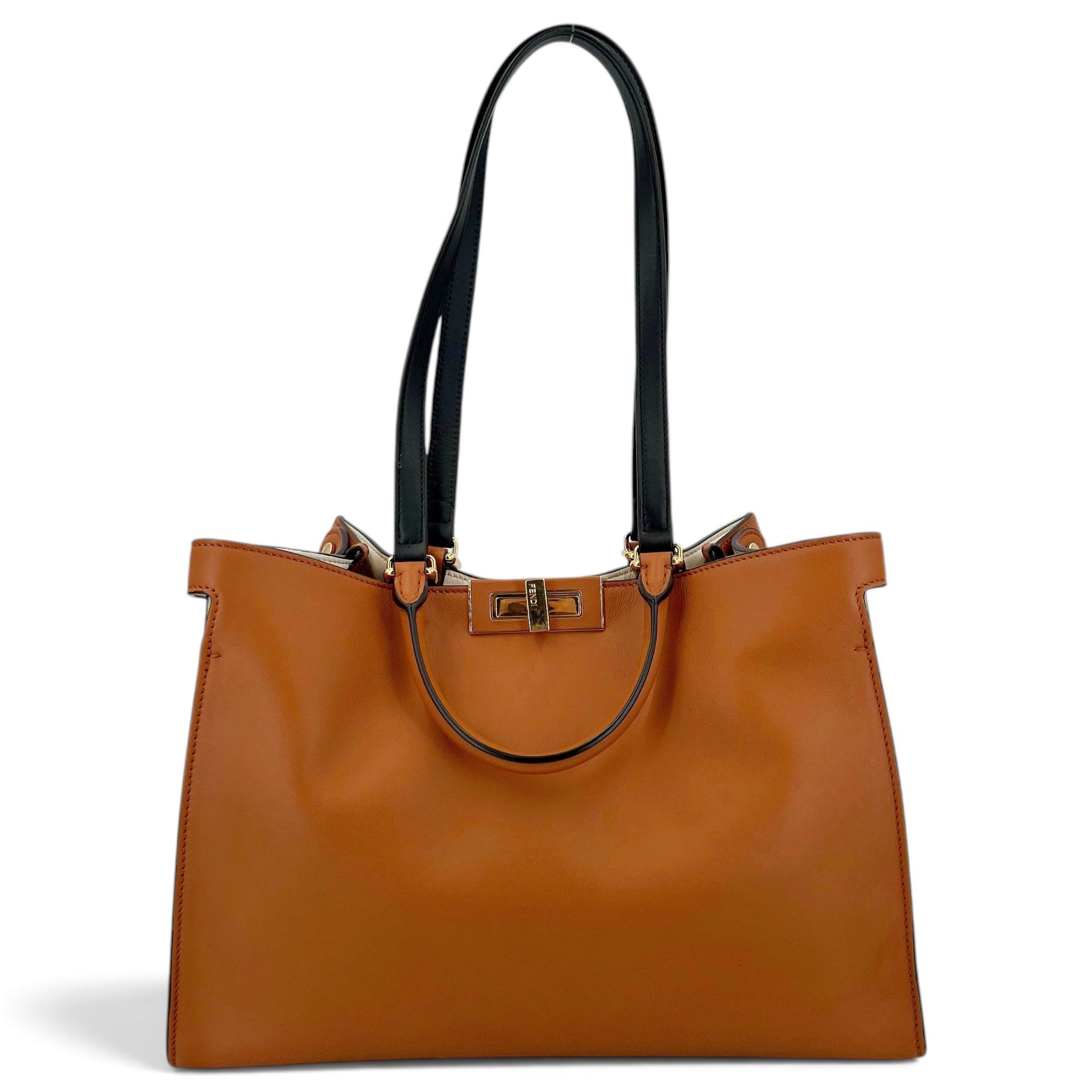 Peekaboo leather handbag