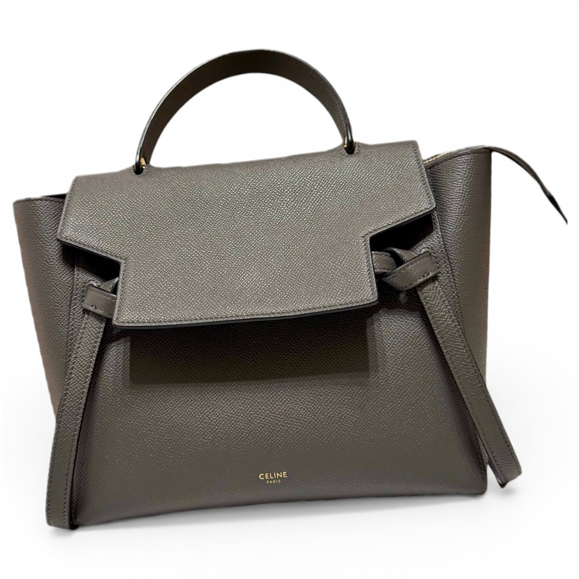 Belt leather handbag