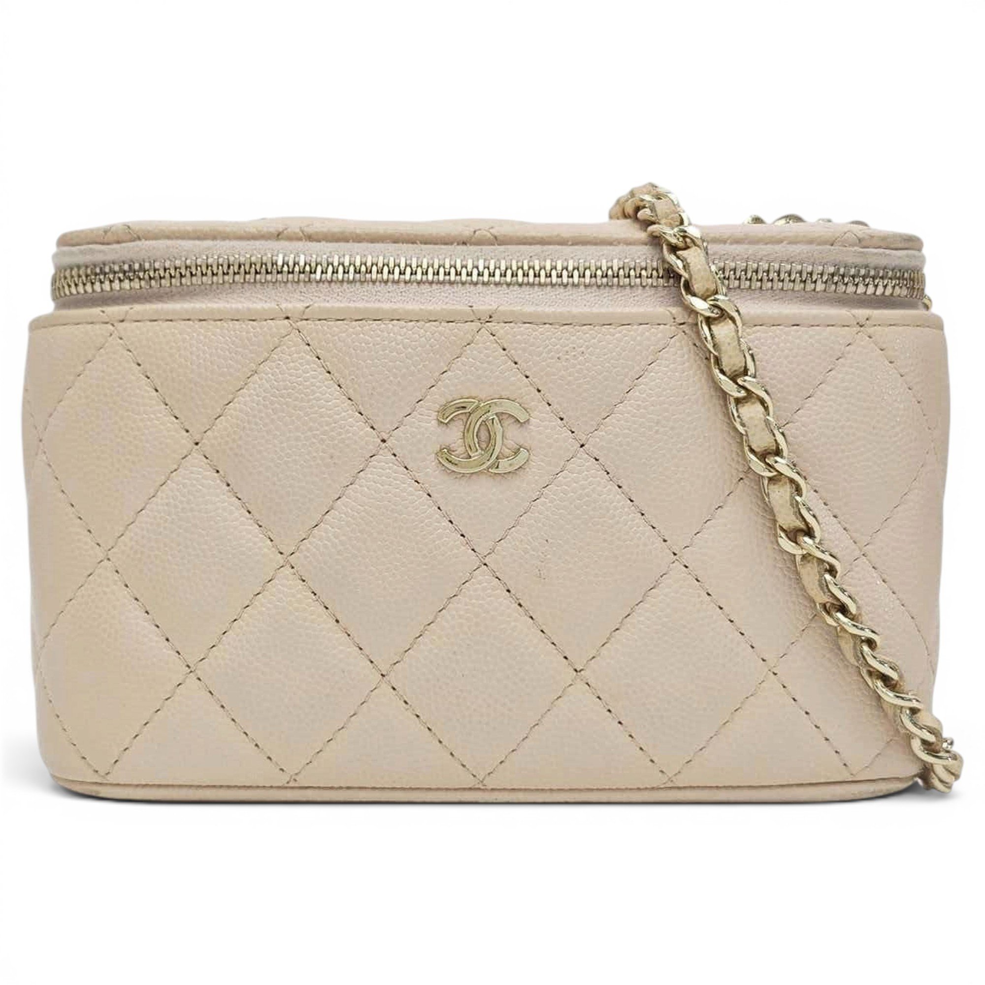 Trendy CC Vanity leather handbag