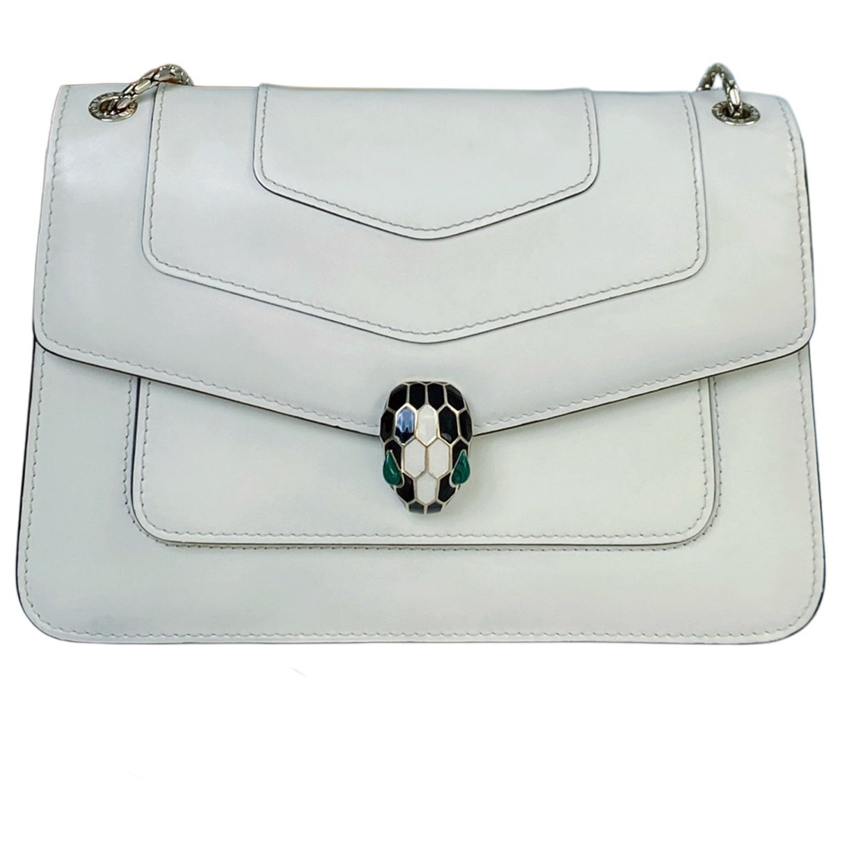 Serpenti leather handbag