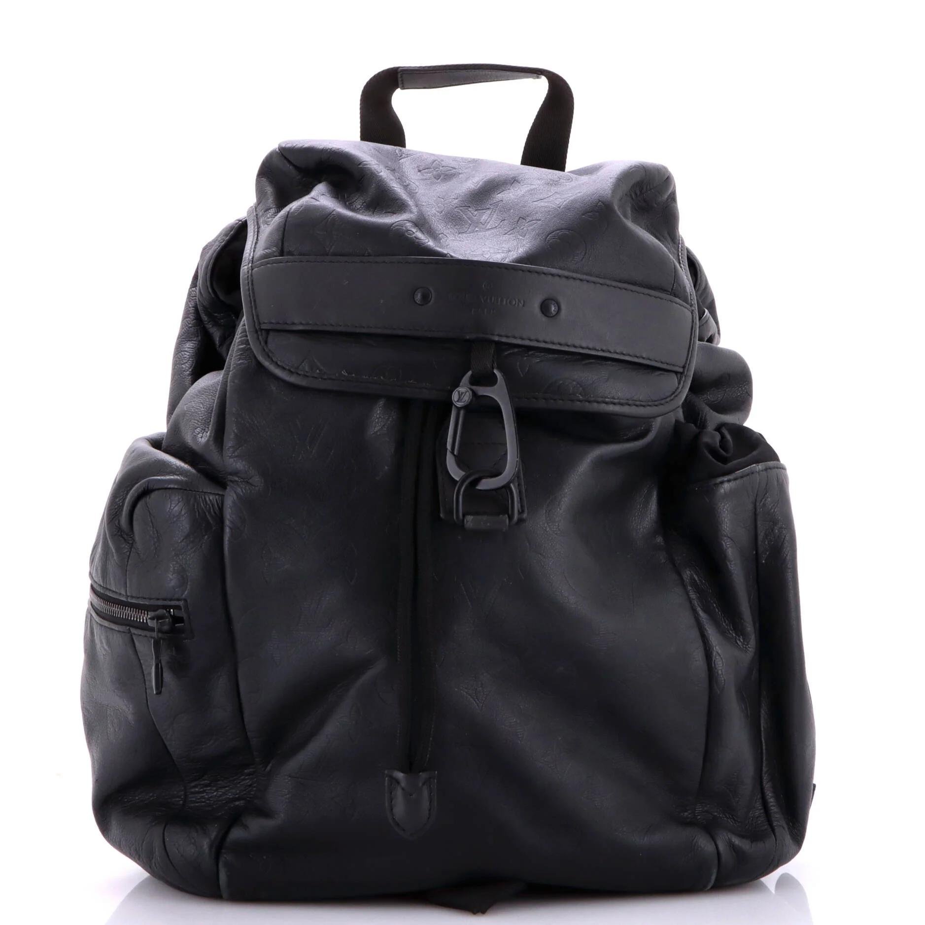 Leather backpack