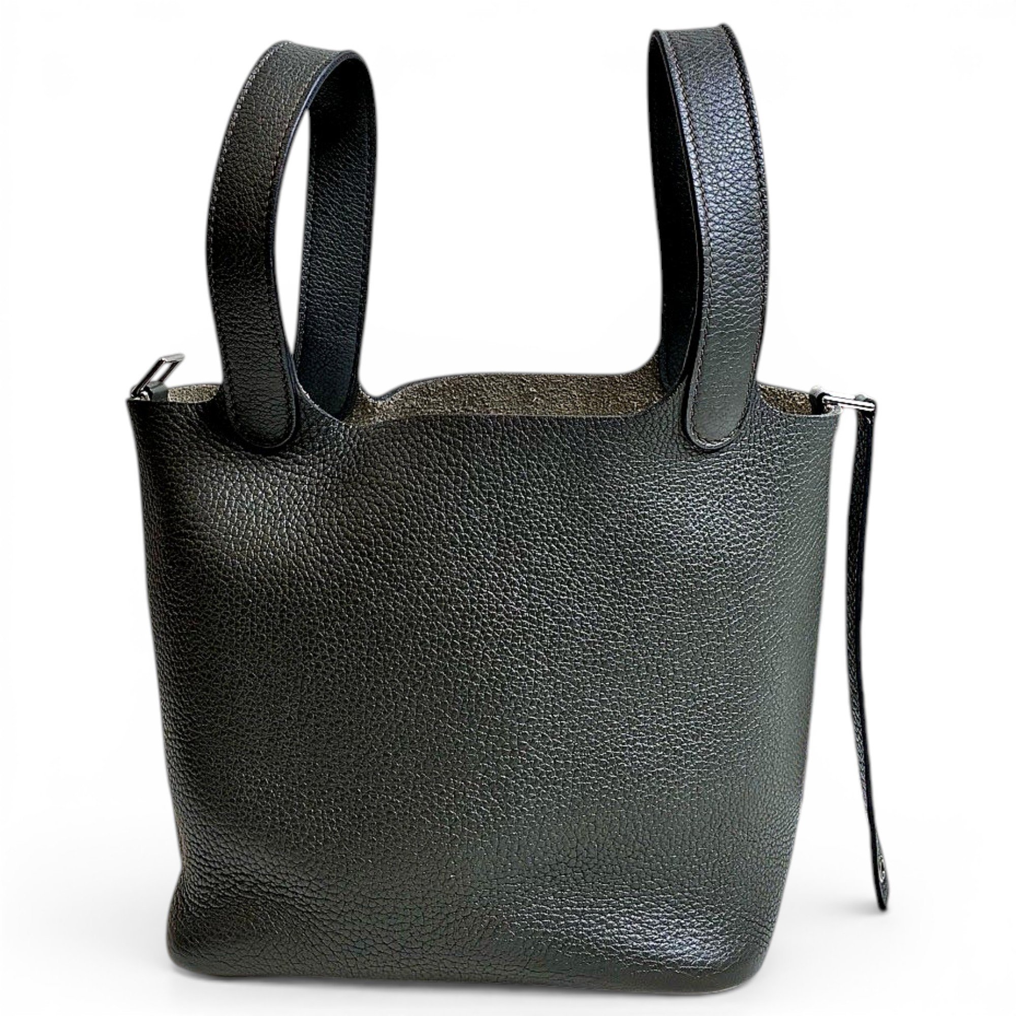 Picotin leather tote