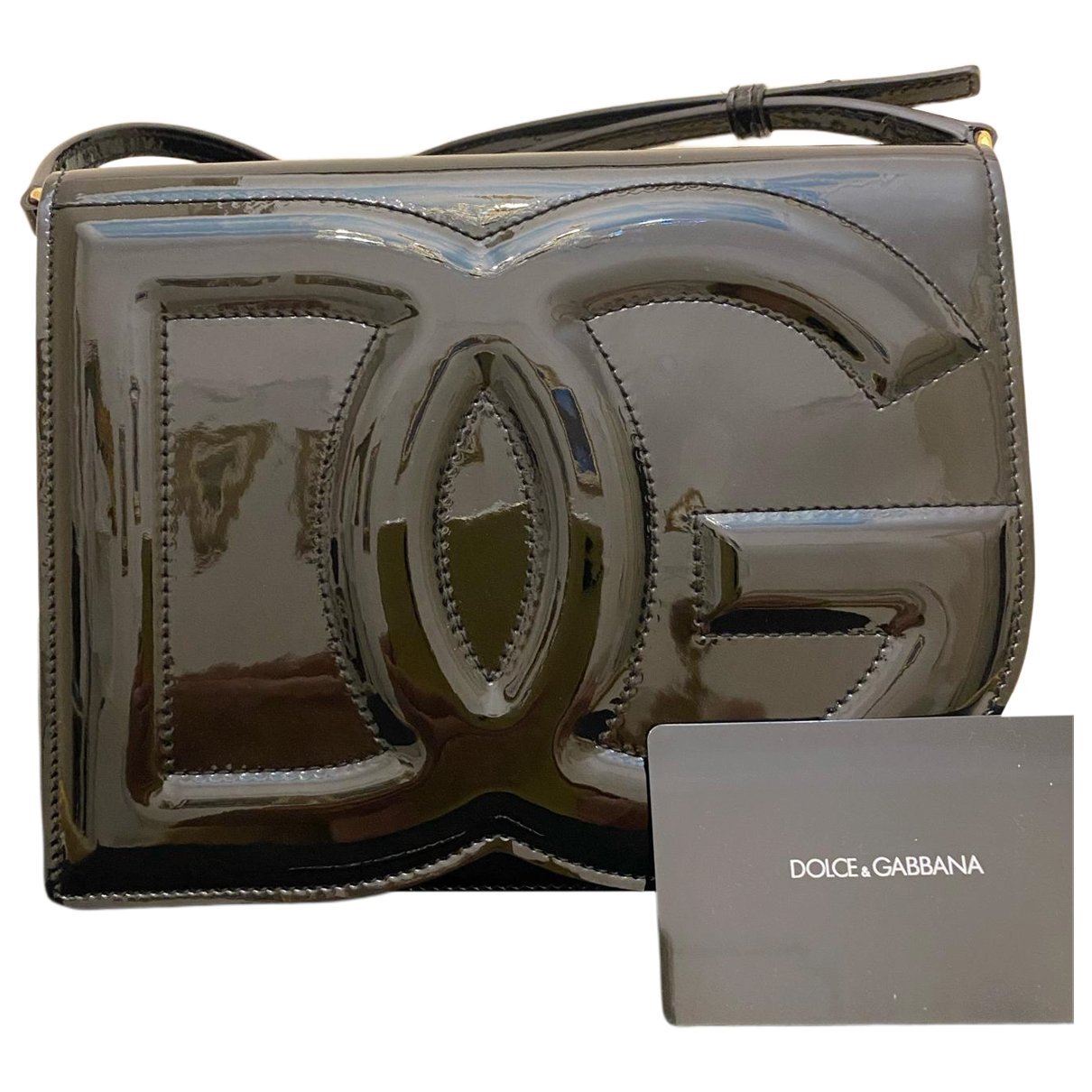 DG Girls patent leather handbag