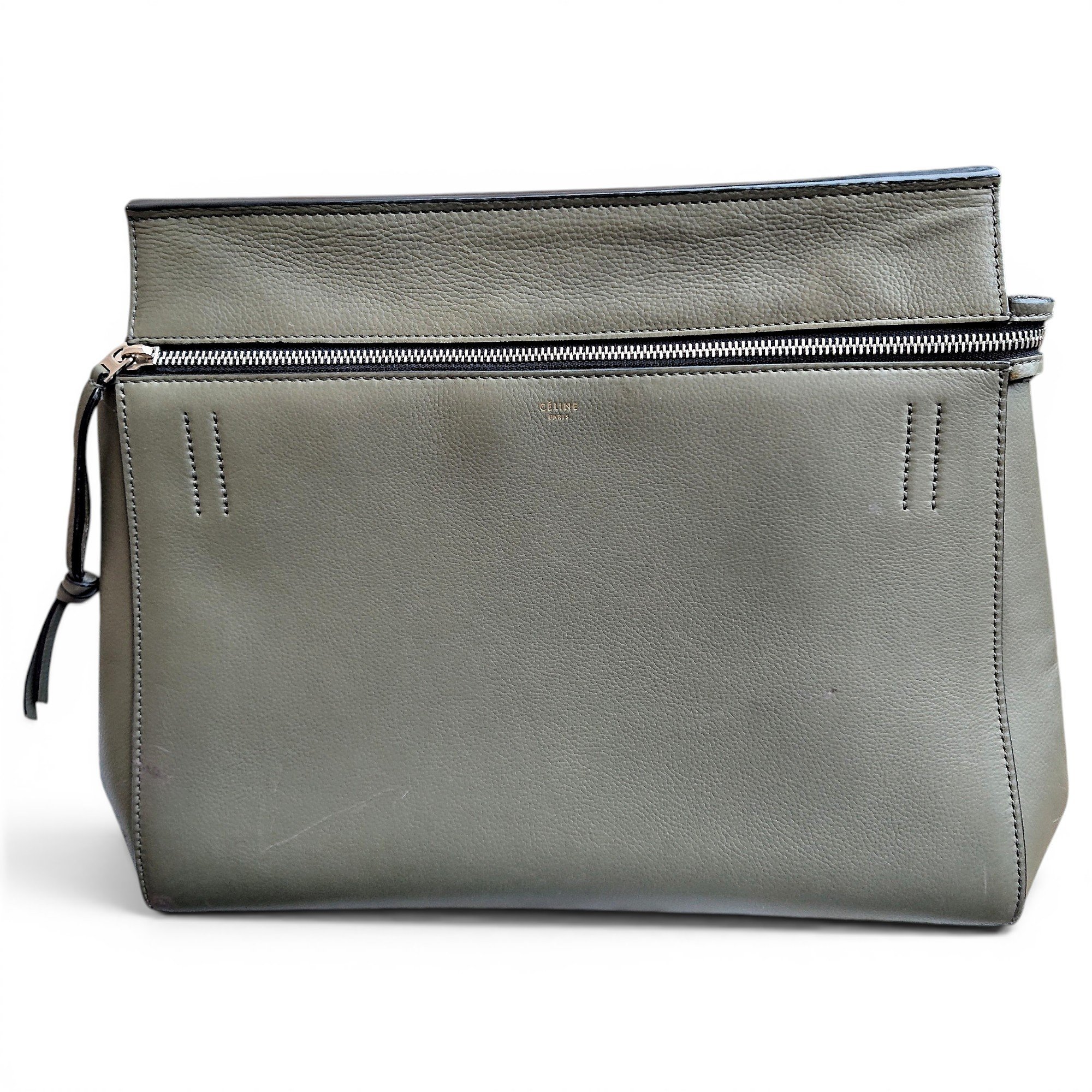 Edge leather handbag